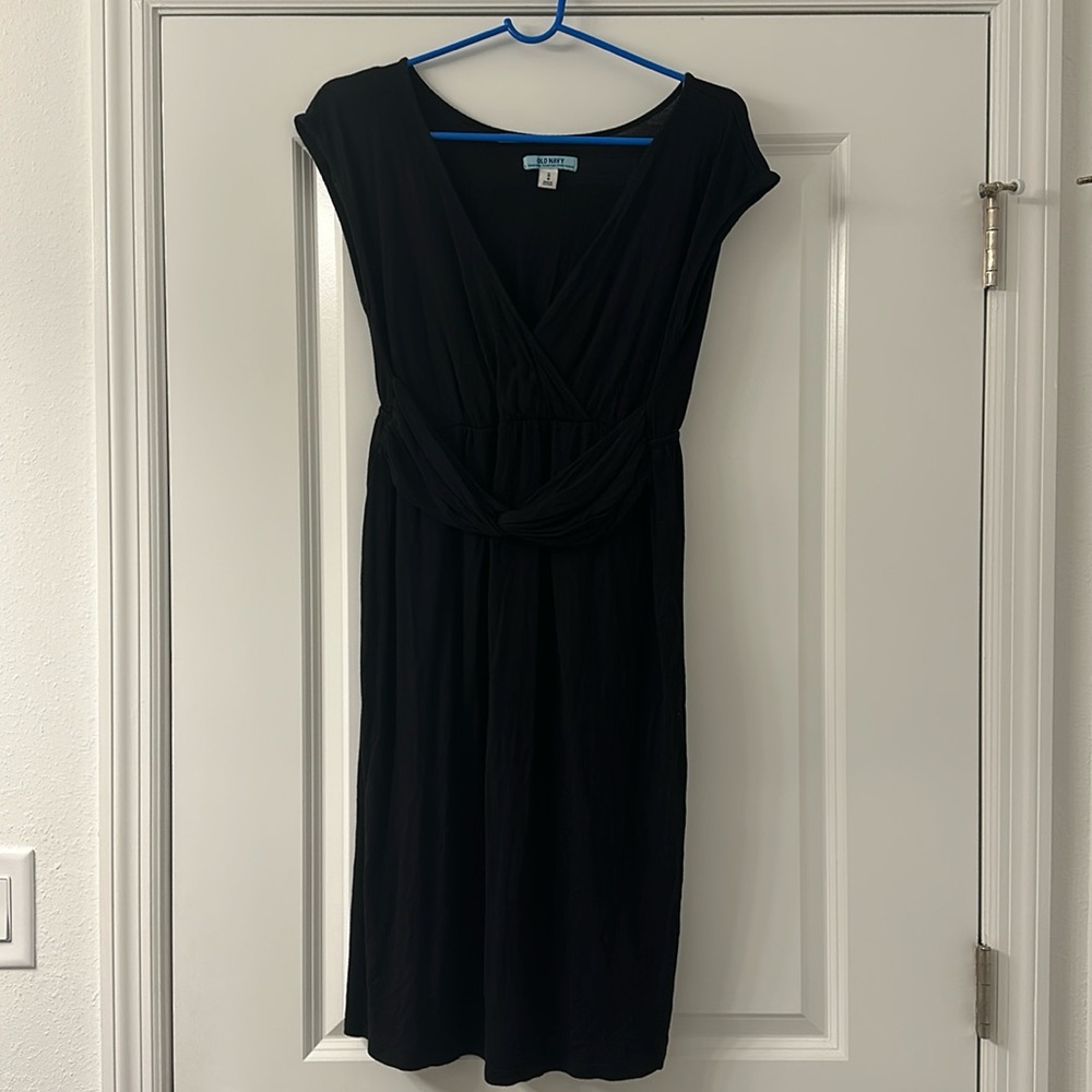 Black Maternity/Nursing Dress